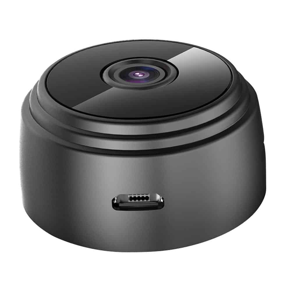 Mini HD-overvåkningskamera (mål 44 x 24 mm) m/eget batteri