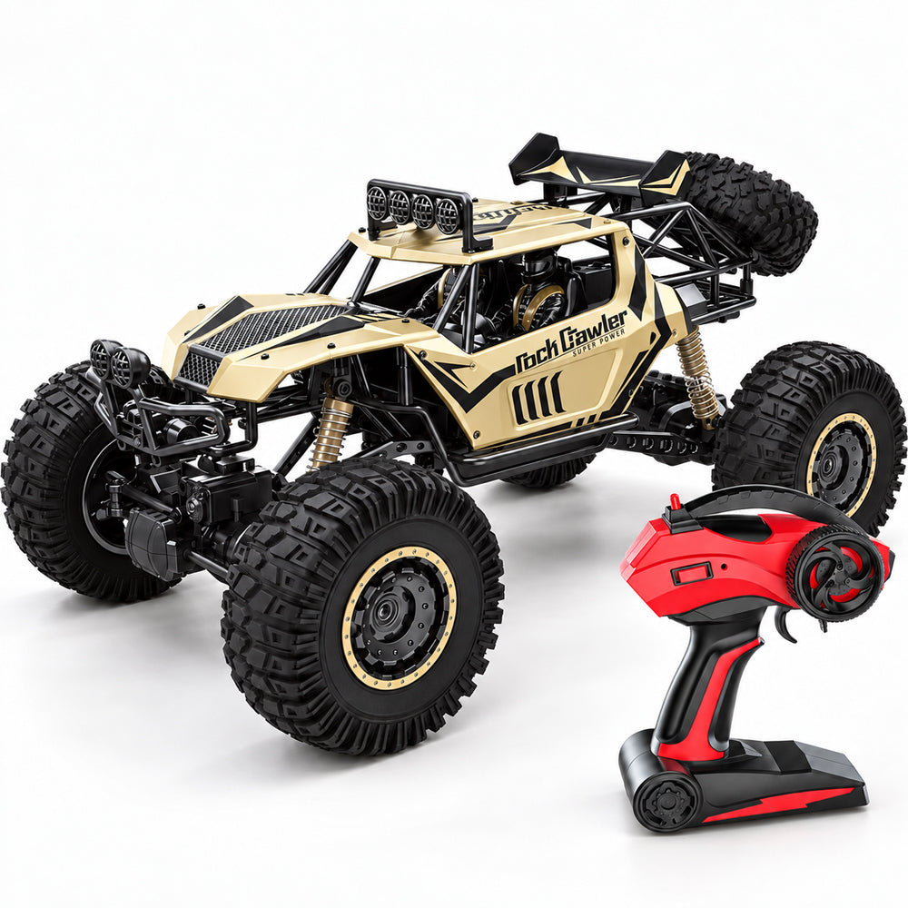 Fjernstyrt offroadbil med 4-hjulstrekk – 50 cm – Gull eller Svart