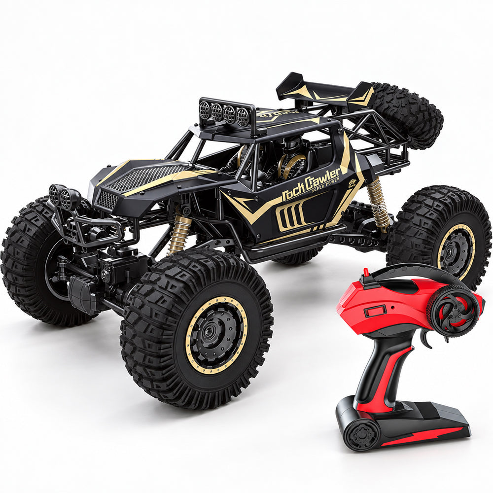 Fjernstyrt offroadbil med 4-hjulstrekk – 50 cm – Gull eller Svart