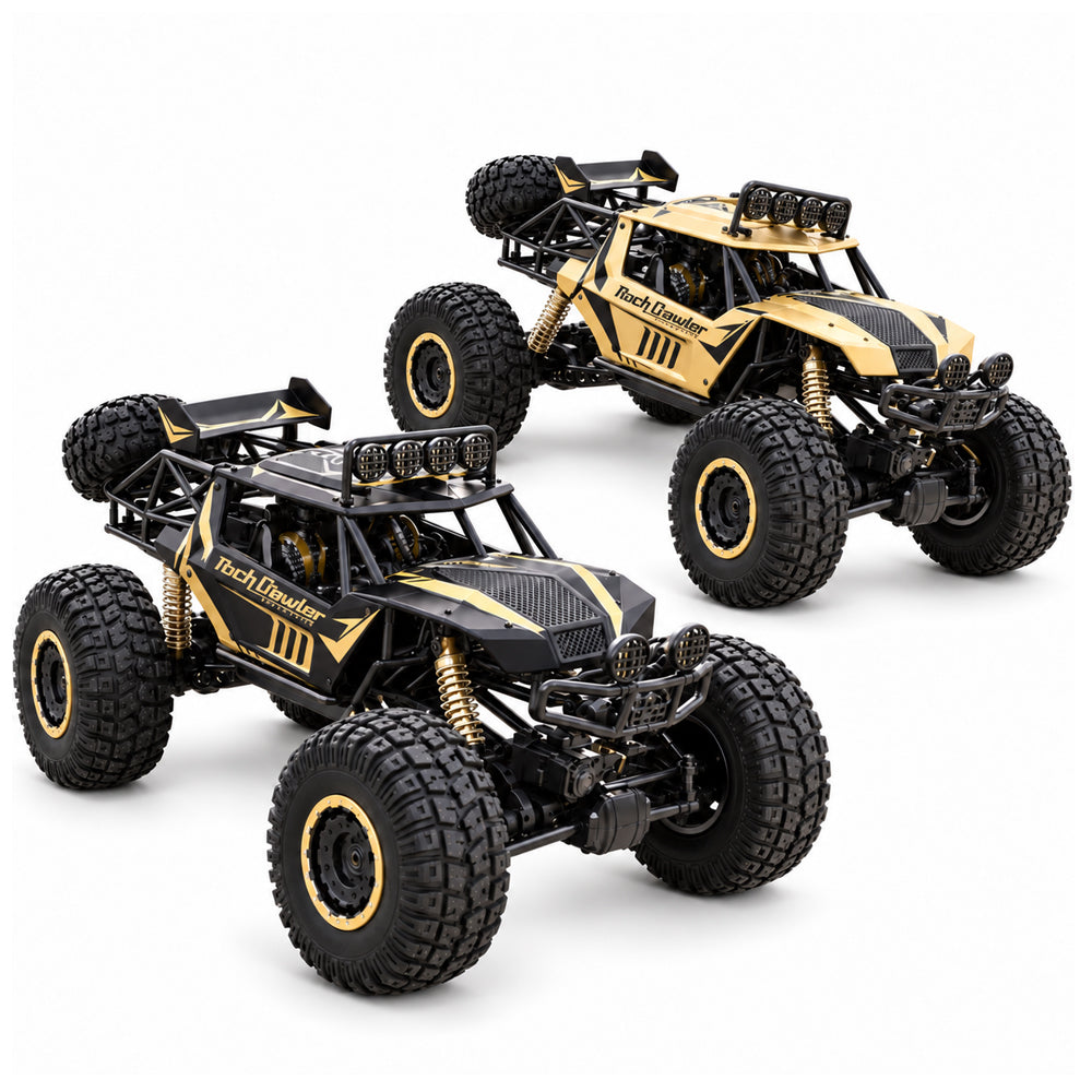 Fjernstyrt offroadbil med 4-hjulstrekk – 50 cm – Gull eller Svart