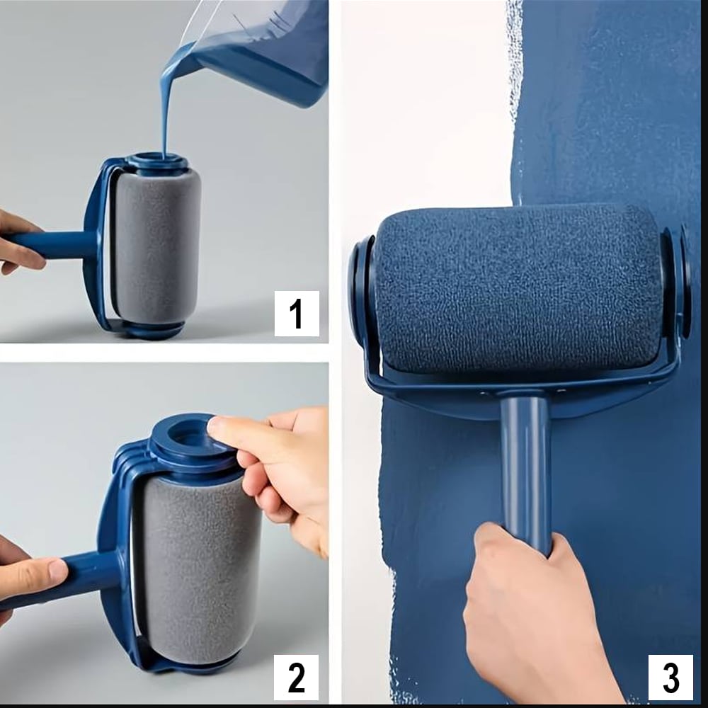 Påfyllbare, anti-dryppende malingsruller