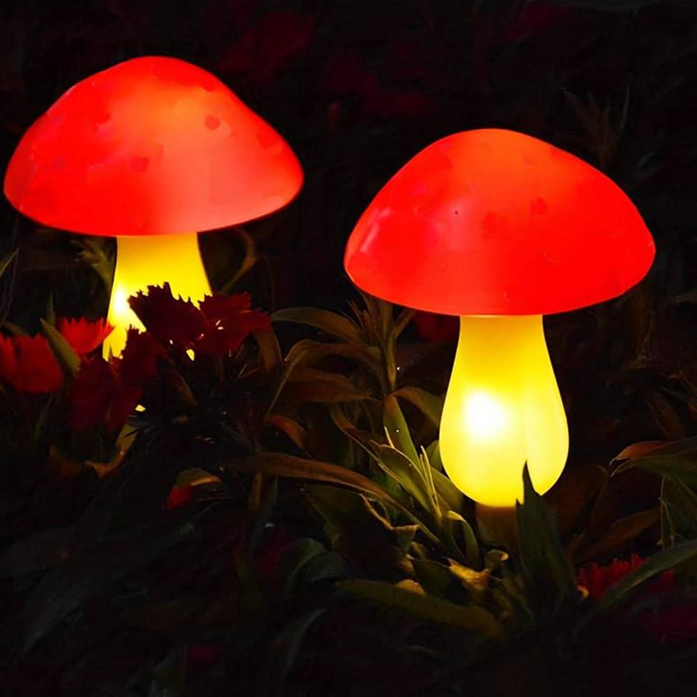 Solcellelampe, LED – 3 stk. – sopp