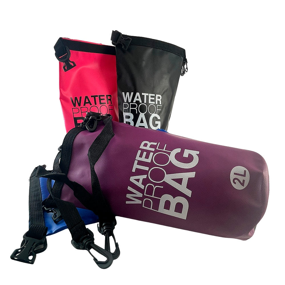 Dry bag 2 liter – Vanntett bag – flere friske farger
