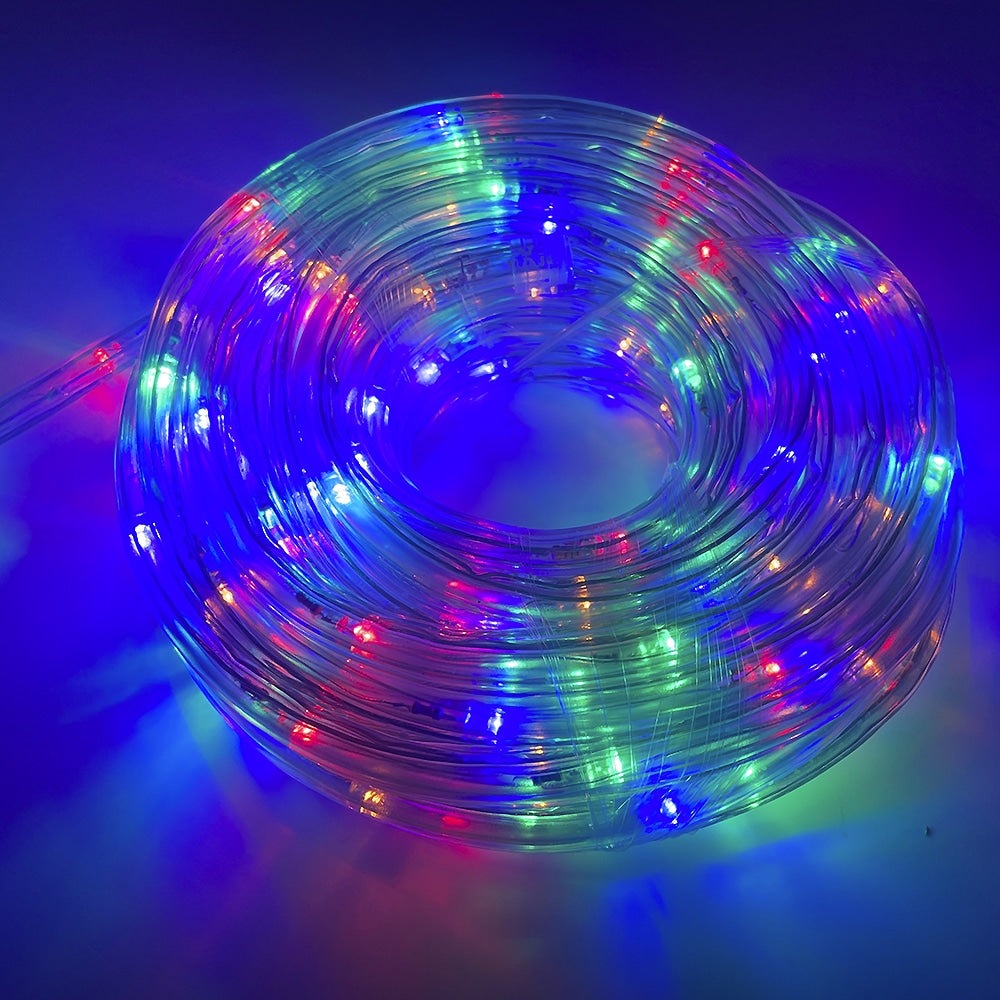LED lysslange 10 meter – flerfarget – 8 funksjoner