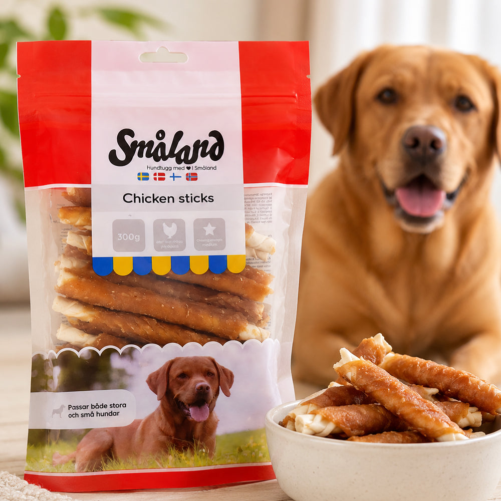 Småland tyggepinner med kylling – 300 g