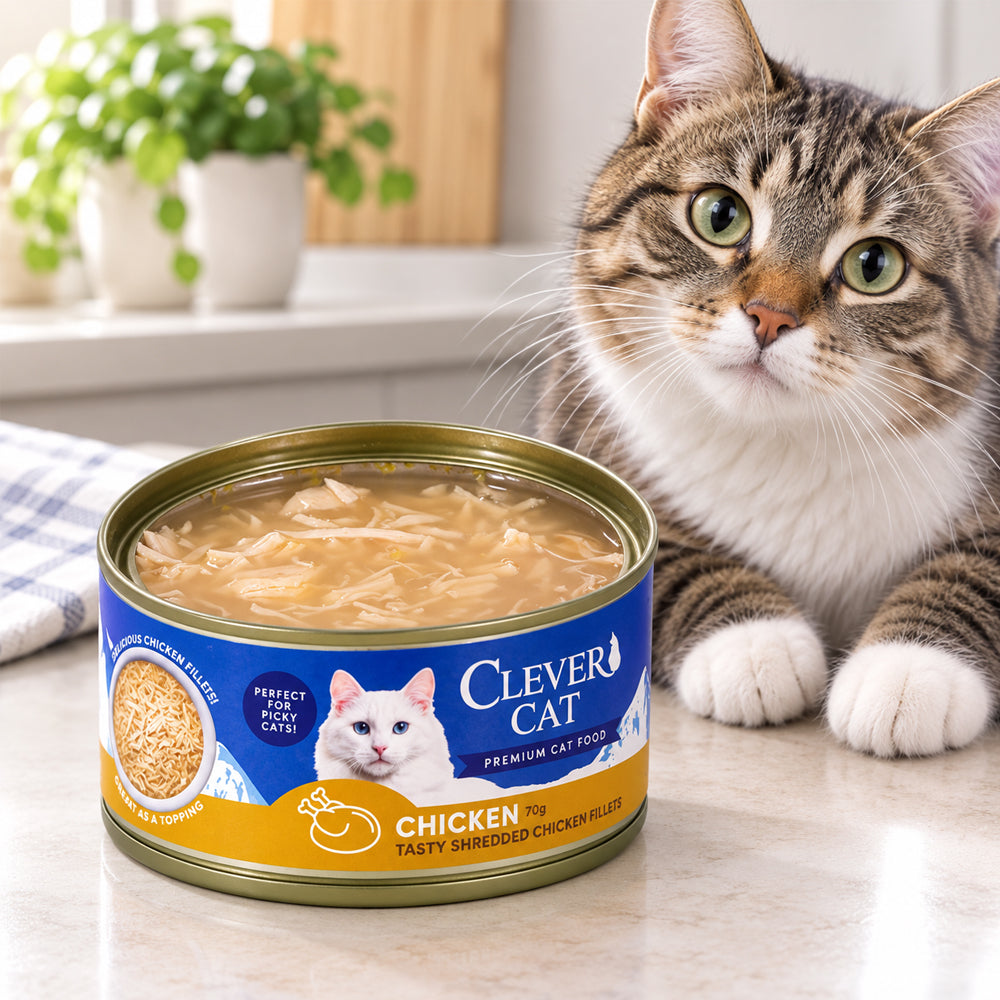Våtfôr til katt med kylling i buljong– 70 g