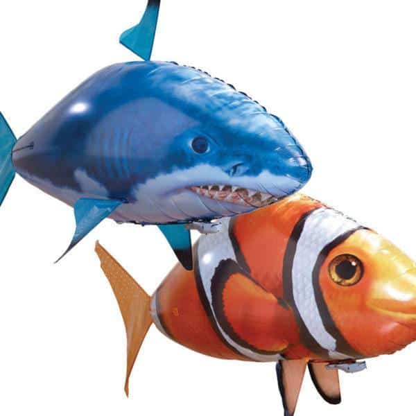 Oppblåsbar flyvende fisk – fjernstyrt (hai eller Nemo)