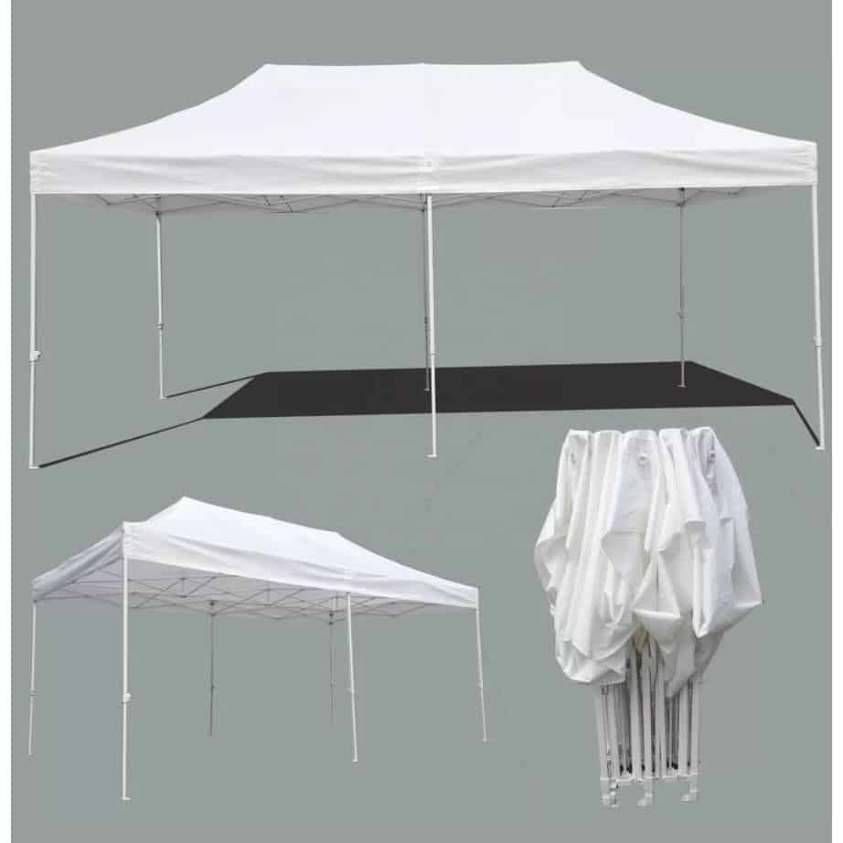 Paviljong / Hagepaviljong 3 x 6 meter – Velg mellom svart eller hvit