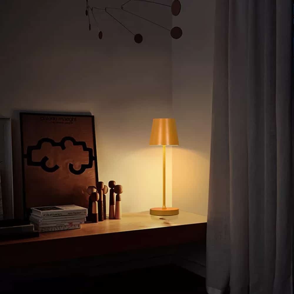 LED-bordlampe m/berøringsføler – uten ledning – mange farger