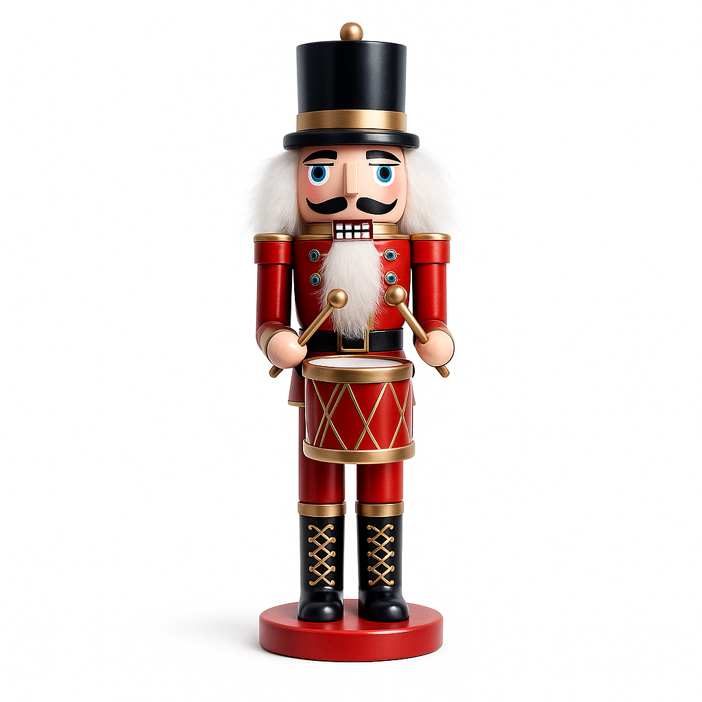 Nøtteknekkerfigurer i tre – 24 cm – 4 forskjellige figurer