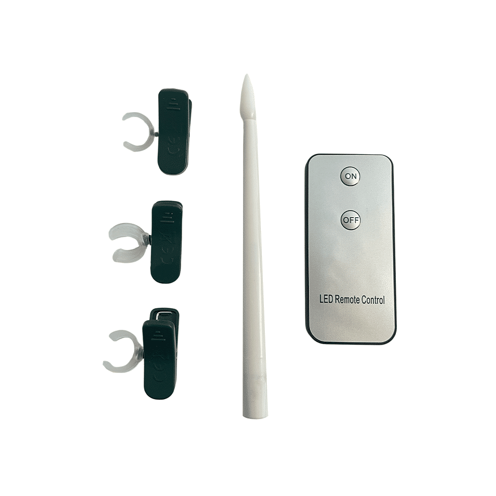 Juletrelys LED 20 stk. Trådløse inkl. Fjernkontroll &amp; Klemmer – passer til de fleste Georg Jensen lysholdere m.m.