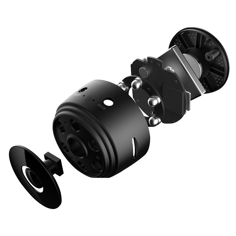 Mini HD-overvåkningskamera (mål 44 x 24 mm) m/eget batteri