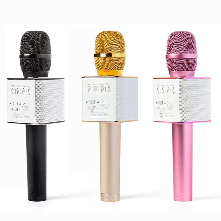 Karaokemikrofon med bluetooth og høyttaler