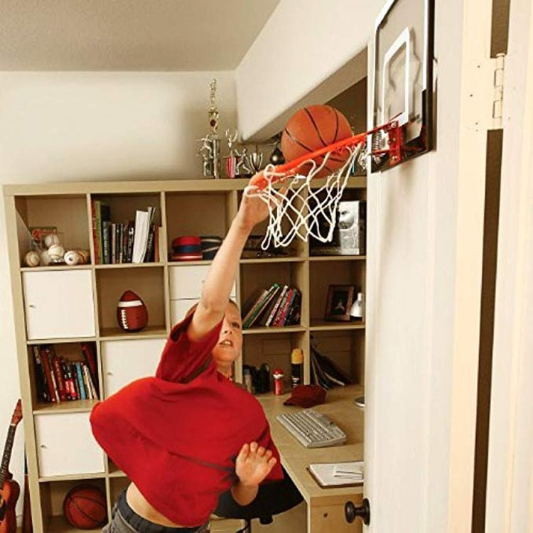 Basketballkurv på plate – Mini – med ball og pumpe