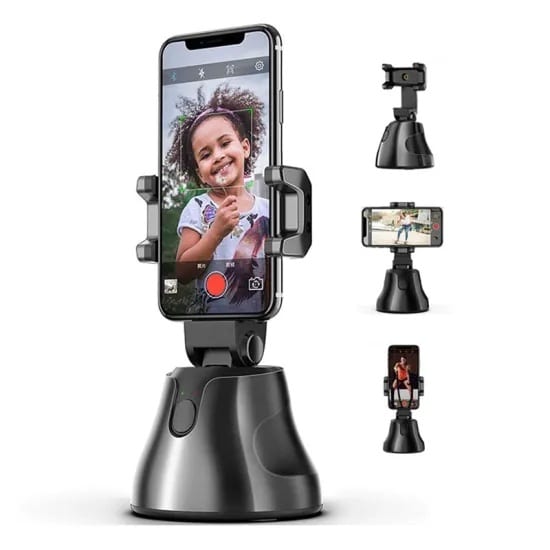 Smartphone selfie stick – Intelligent 360° auto-tracking