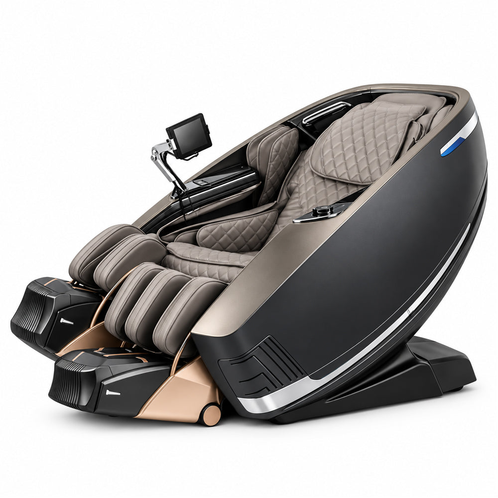 Massasjestol 4D med AI-styring, Dual Zone Stretching, 32 luftputer, varme i ben og rygg samt Zero Gravity - Modell 988A