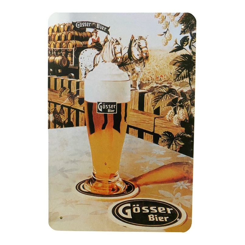 Metallskilt – Bier