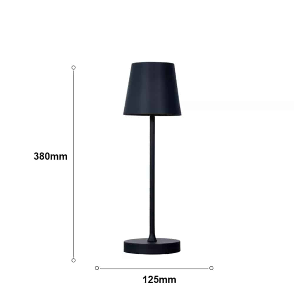 LED-bordlampe m/berøringsføler – uten ledning – mange farger