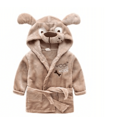 Badekåpe/morgenkåpe til barn, m/hette – flere søte dyremodeller