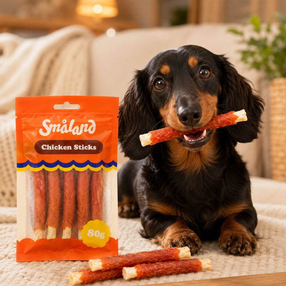Småland Chicken Sticks 80 g (Tyggebein til hunder)