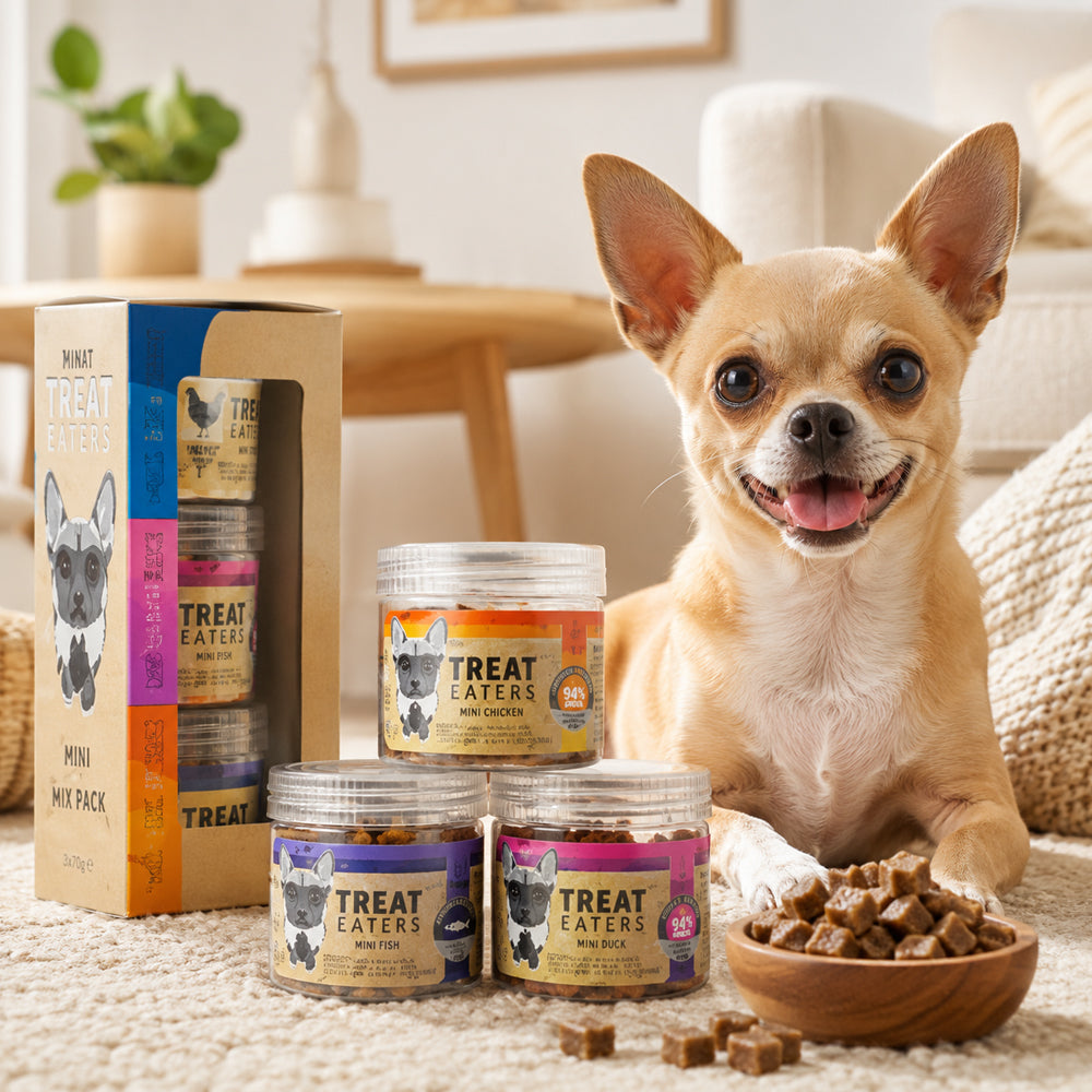 Treateaters Mini Mix Pack 3x70 g – praktisk mikspakke med små hundegodbiter