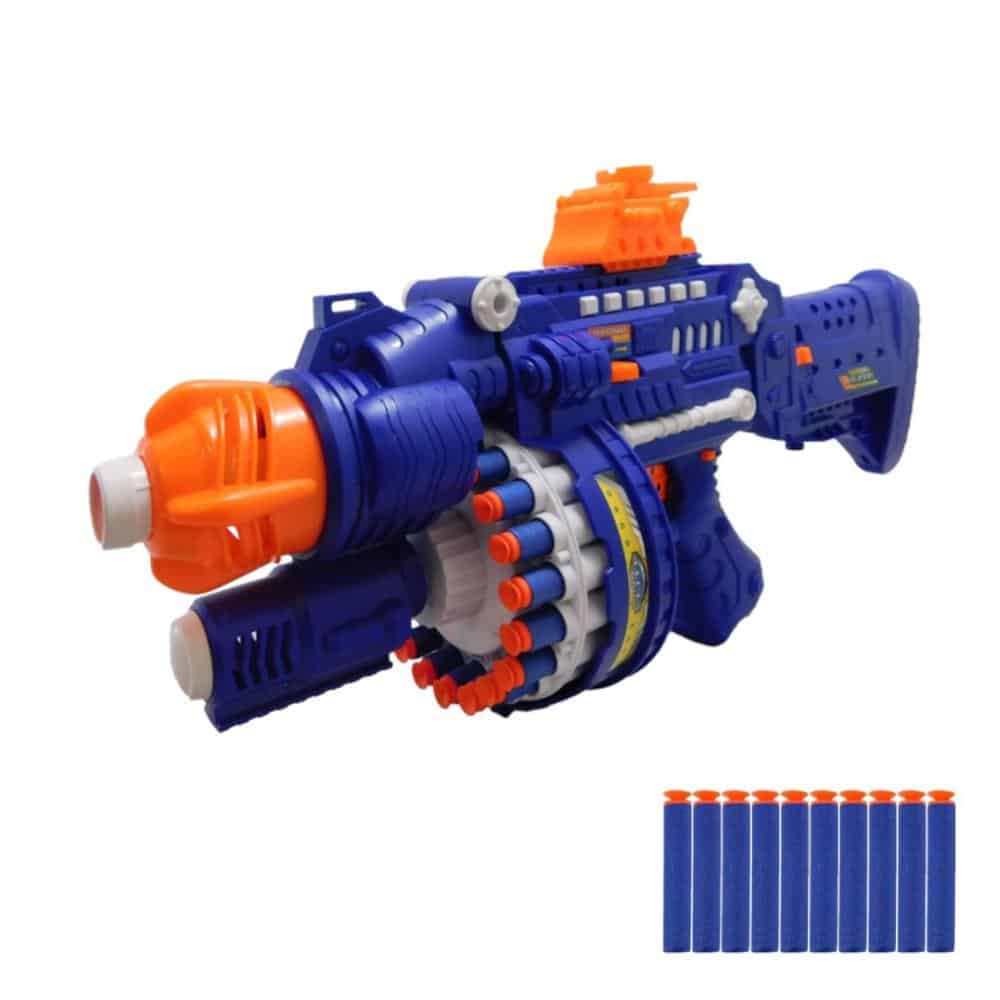 Helautomatisk Soft Bullet Gun inkludert magasin m/40 piler