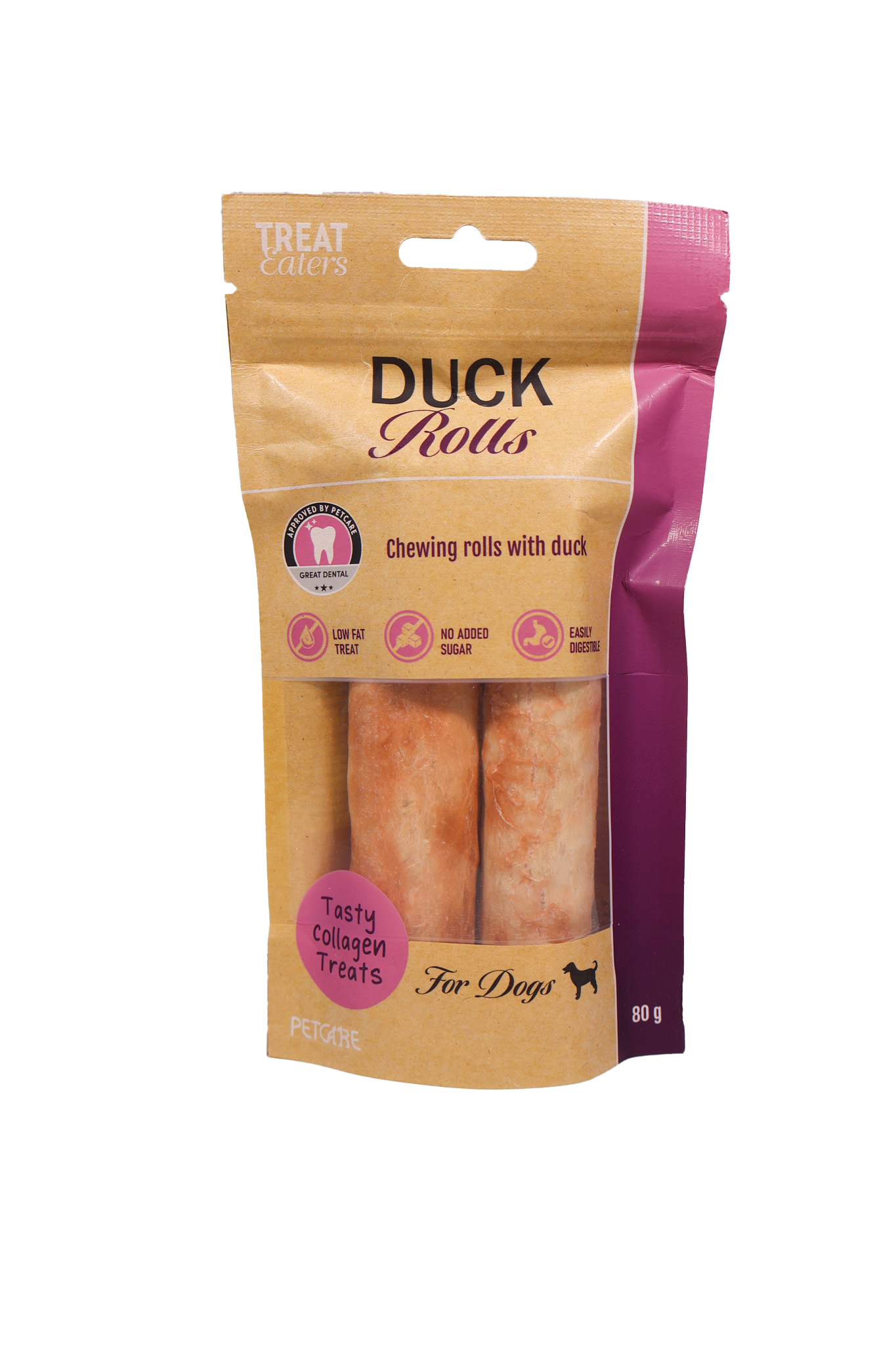 Treat Eaters – Deilige og smaksrike tyggeruller med and 80 g