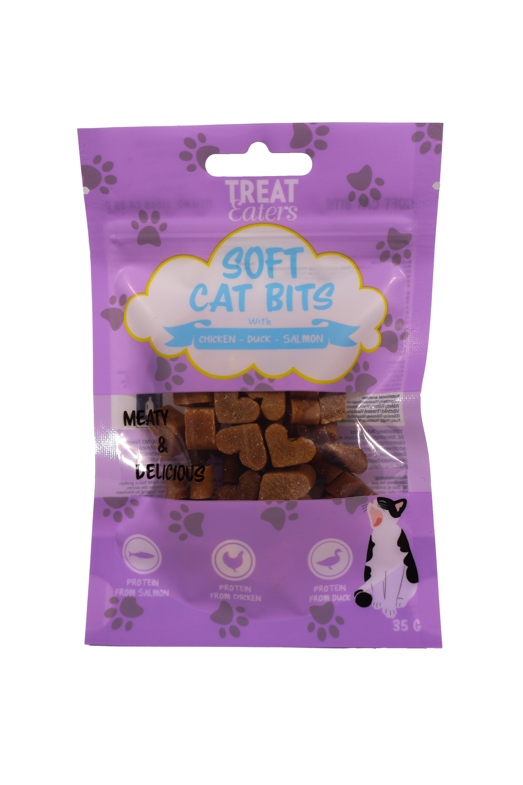 Treat Eaters – Deilige og myke godbiter til voksne katter 35 g