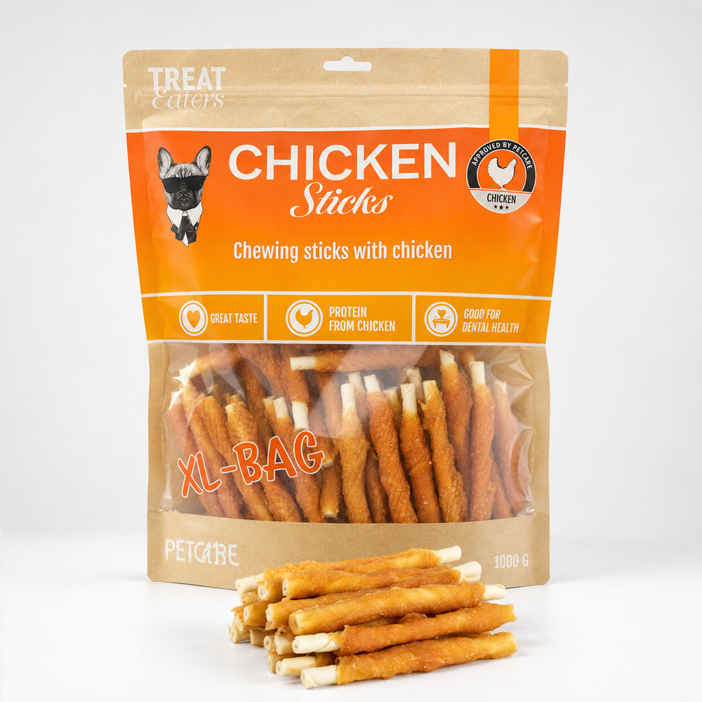 Treateaters Chicken Sticks 1000 g (skånsomme tyggestenger til hunder)
