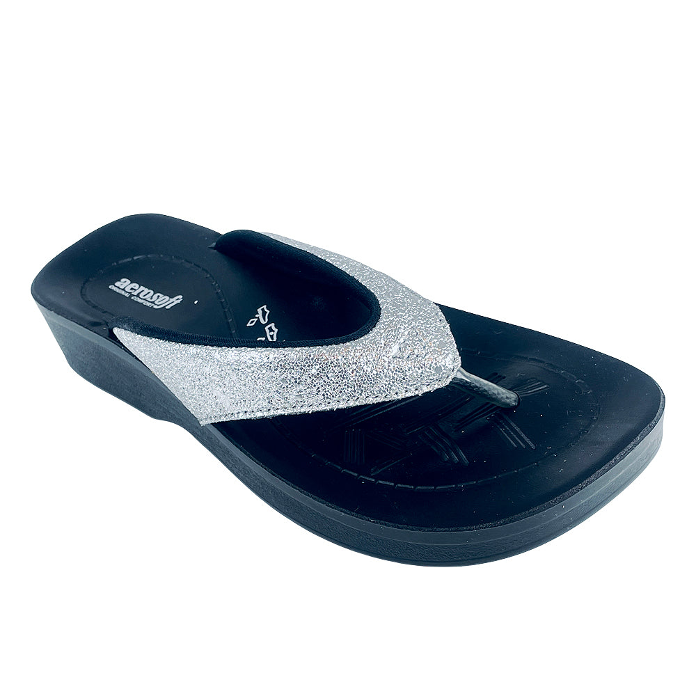 Sandaler fra Aerosoft – modell 3802 i sølv og rosa