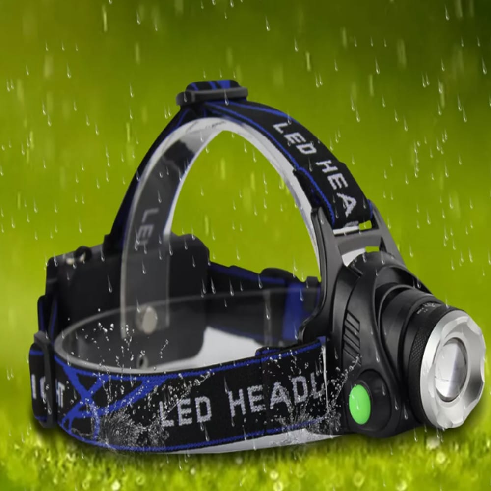 Hodelykt, 1800 lumen, m/justerbar fokus og zoom