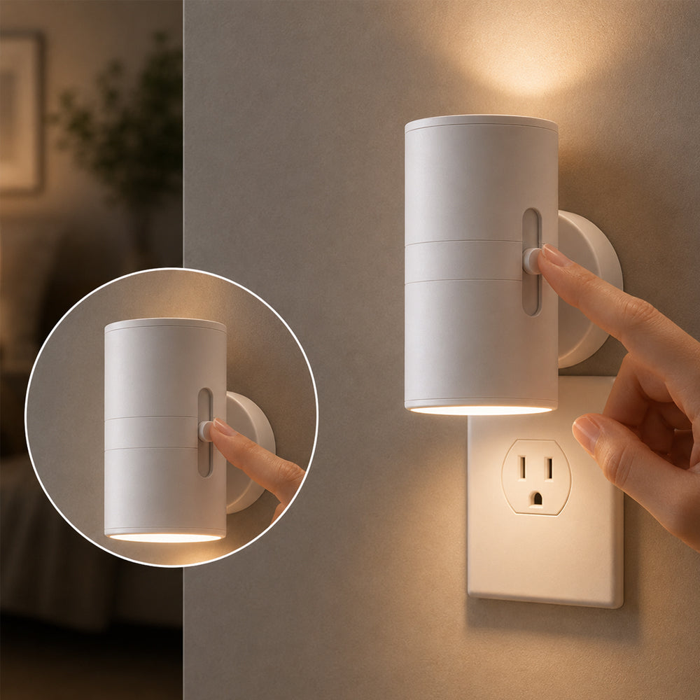LED-nattlampe med sensor og justerbar lysstyrke