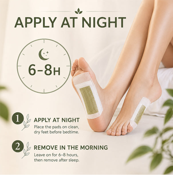 Kinoki Detox Fotplastre – 5 dagers kur (10 stk. per pakke)