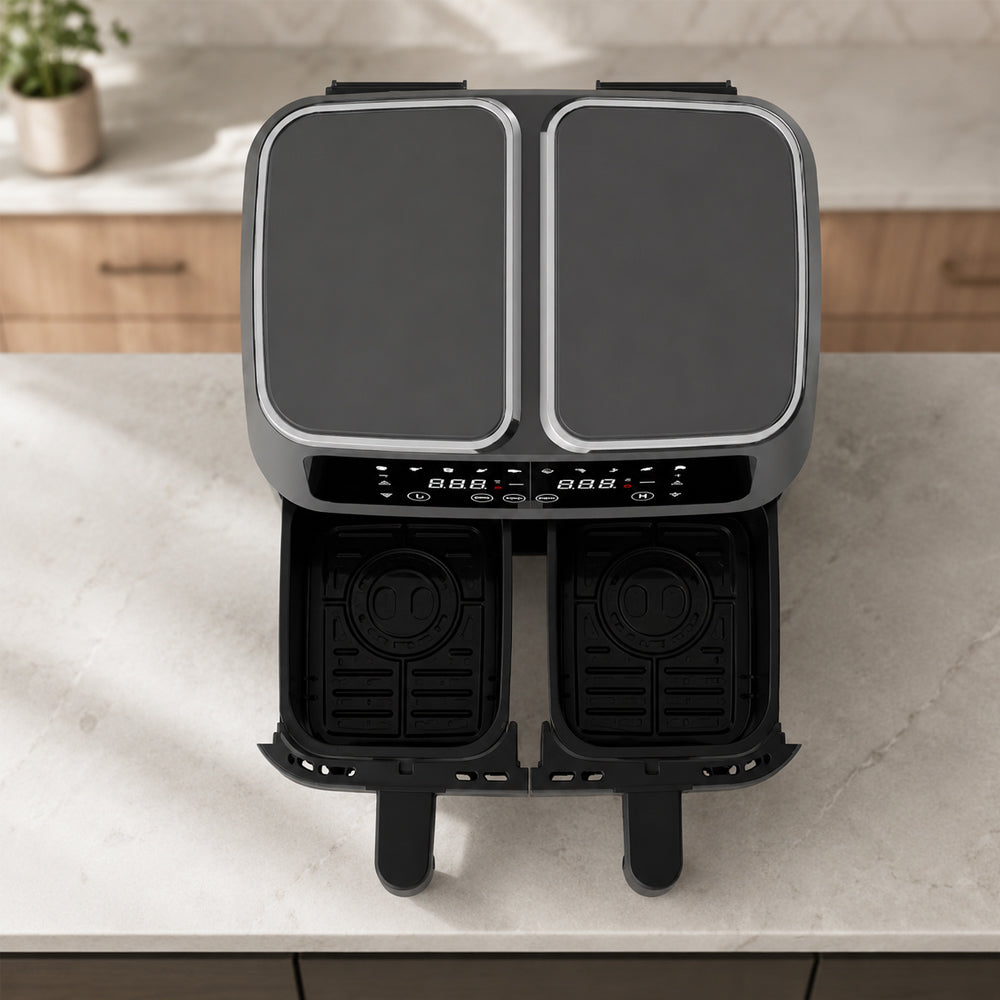 Airfryer 8,0 l - dobbel - 2 kurver og 2 400 watt