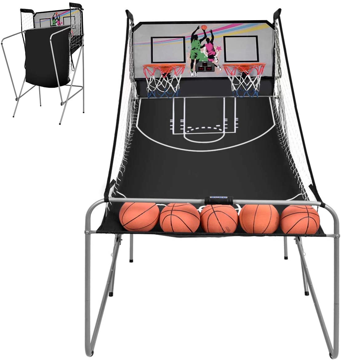 Basketballspill med 4 baller