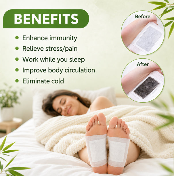 Kinoki Detox Fotplastre – 5 dagers kur (10 stk. per pakke)