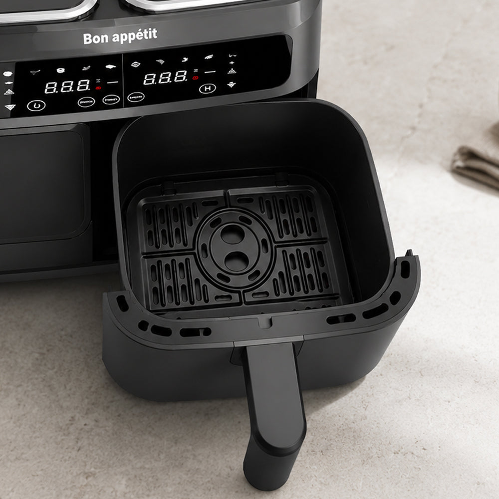 Airfryer 8,0 l - dobbel - 2 kurver og 2 400 watt