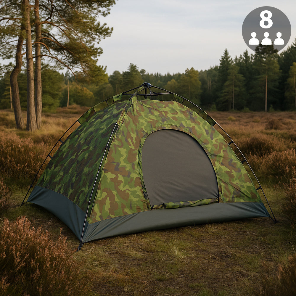 Quick-Up Kamuflasjetelt for 3–10 personer