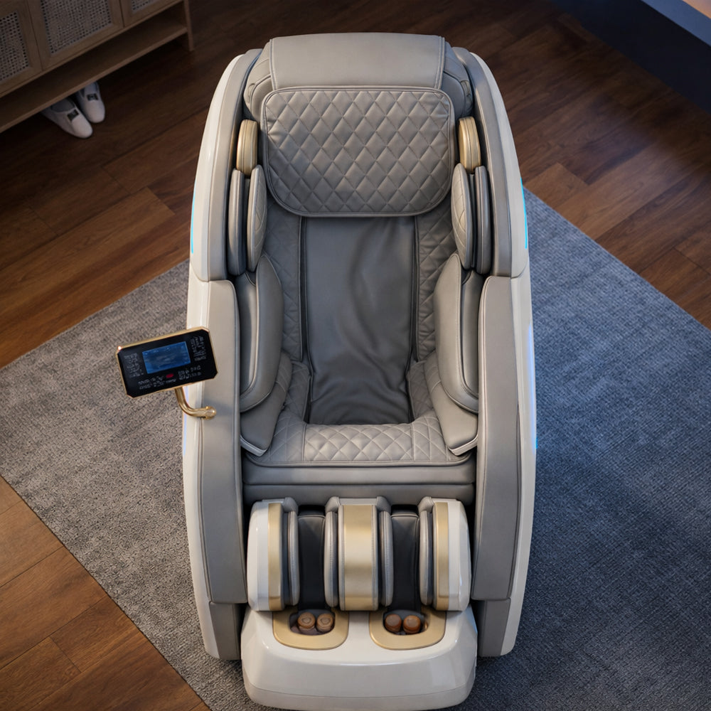 Massasjestol 3D med kroppsskanning, SL-skinne, 32 luftputer, varme i korsrygg/ben & Zero Gravity