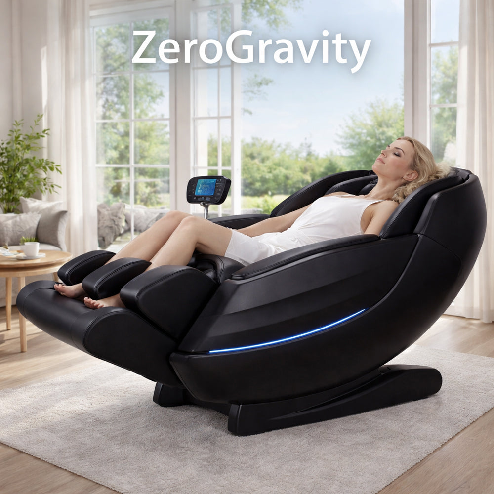 Luksuriøs 2D-massasjestol med automatisk kroppsskanning, Zero Gravity og varme i ben og korsrygg