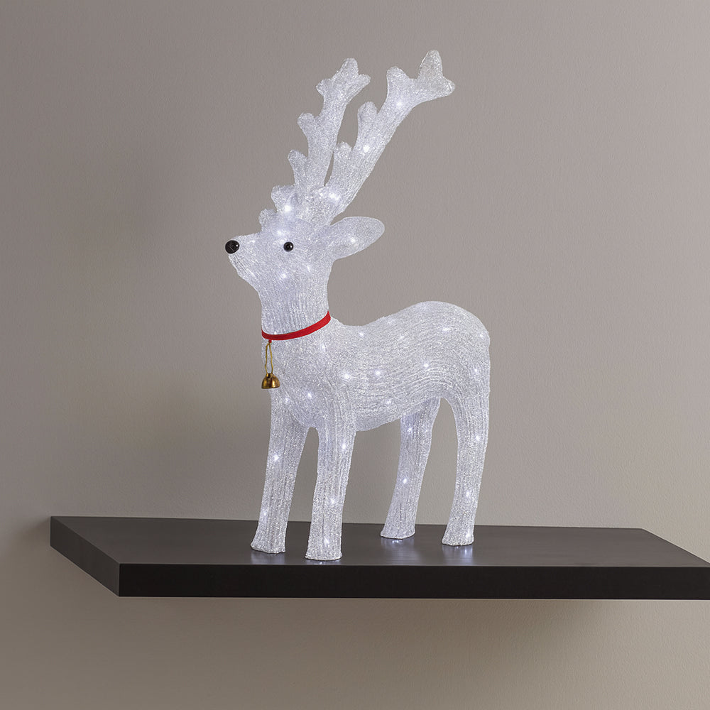 Reinsdyr Akryl - høyde 64 cm med LED-lys