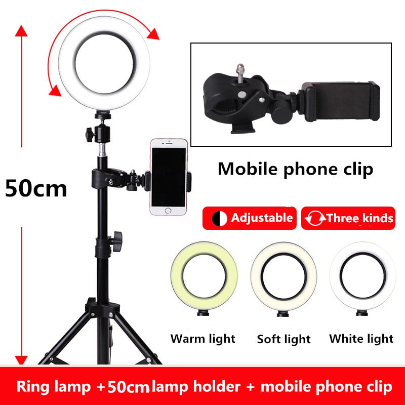 Ring-light til Youtube og TikTok med Selfiestativ/ TriPod