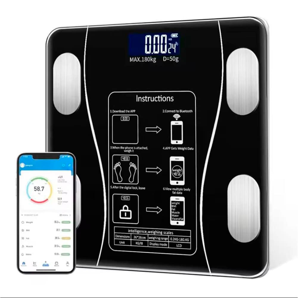 Badevekt (180 kg) Pro - BMI-funksjon & Bluetooth