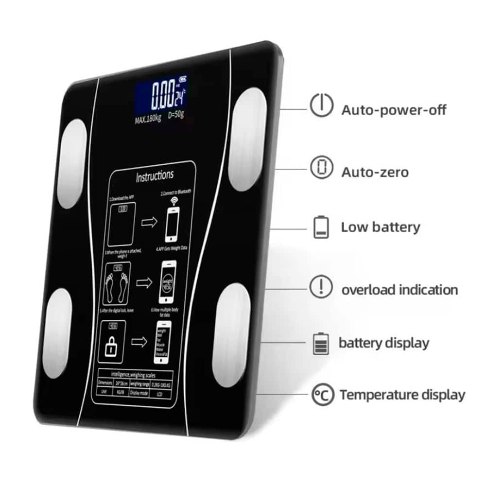 Badevekt (180 kg) Pro - BMI-funksjon & Bluetooth