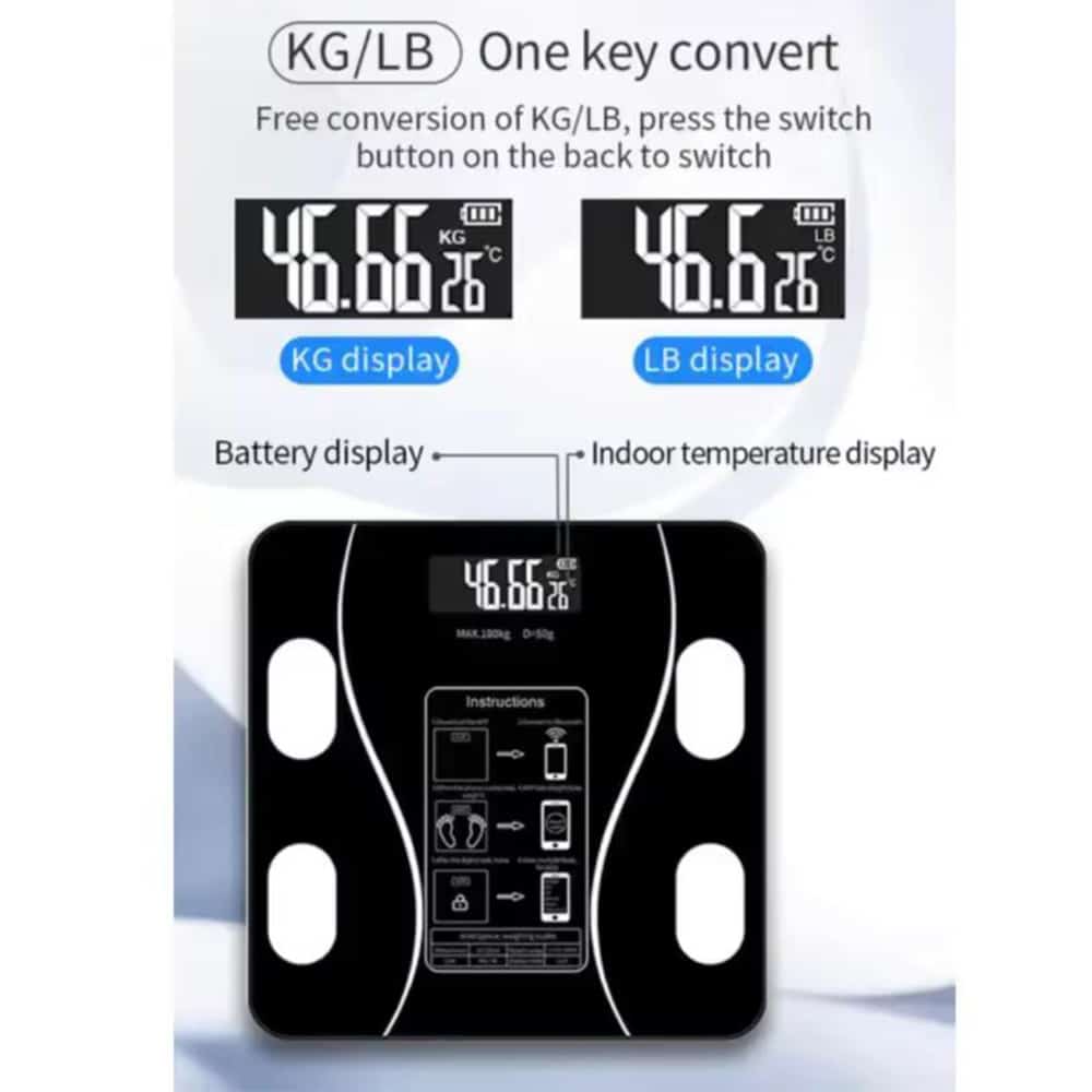 Badevekt (180 kg) Pro - BMI-funksjon & Bluetooth