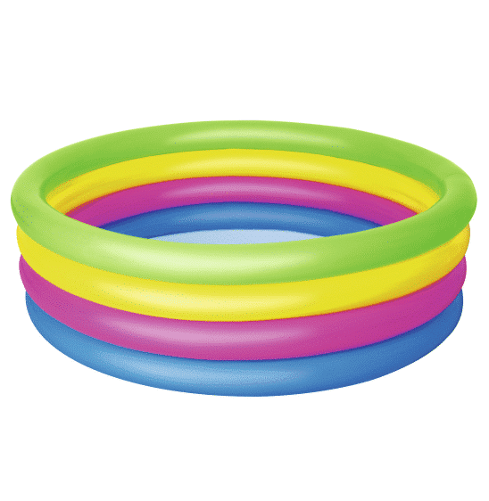 Regenbogen-Planschbecken mit 4 Ringen von Bestway
