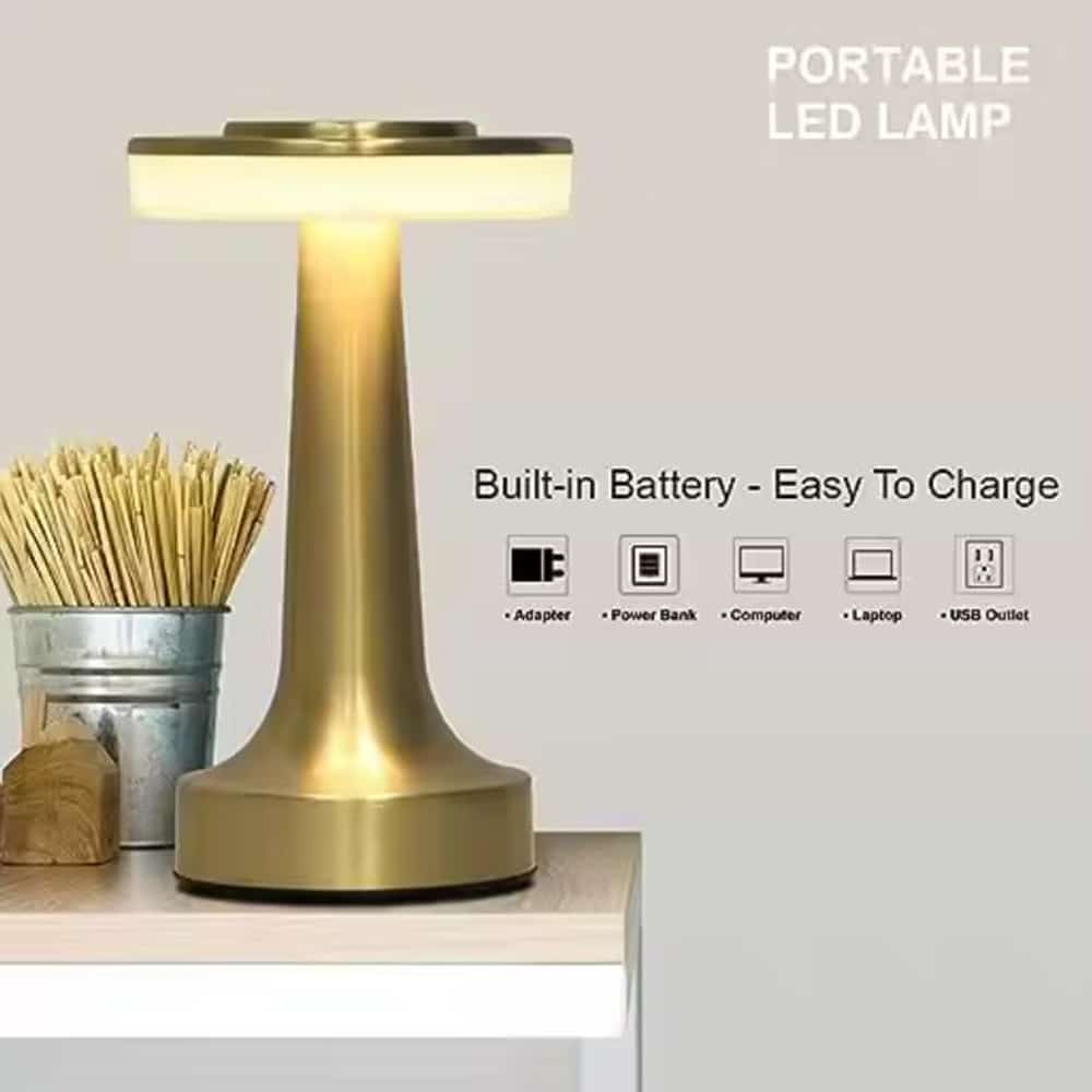 Touch LED Bordlampe med USB-lading