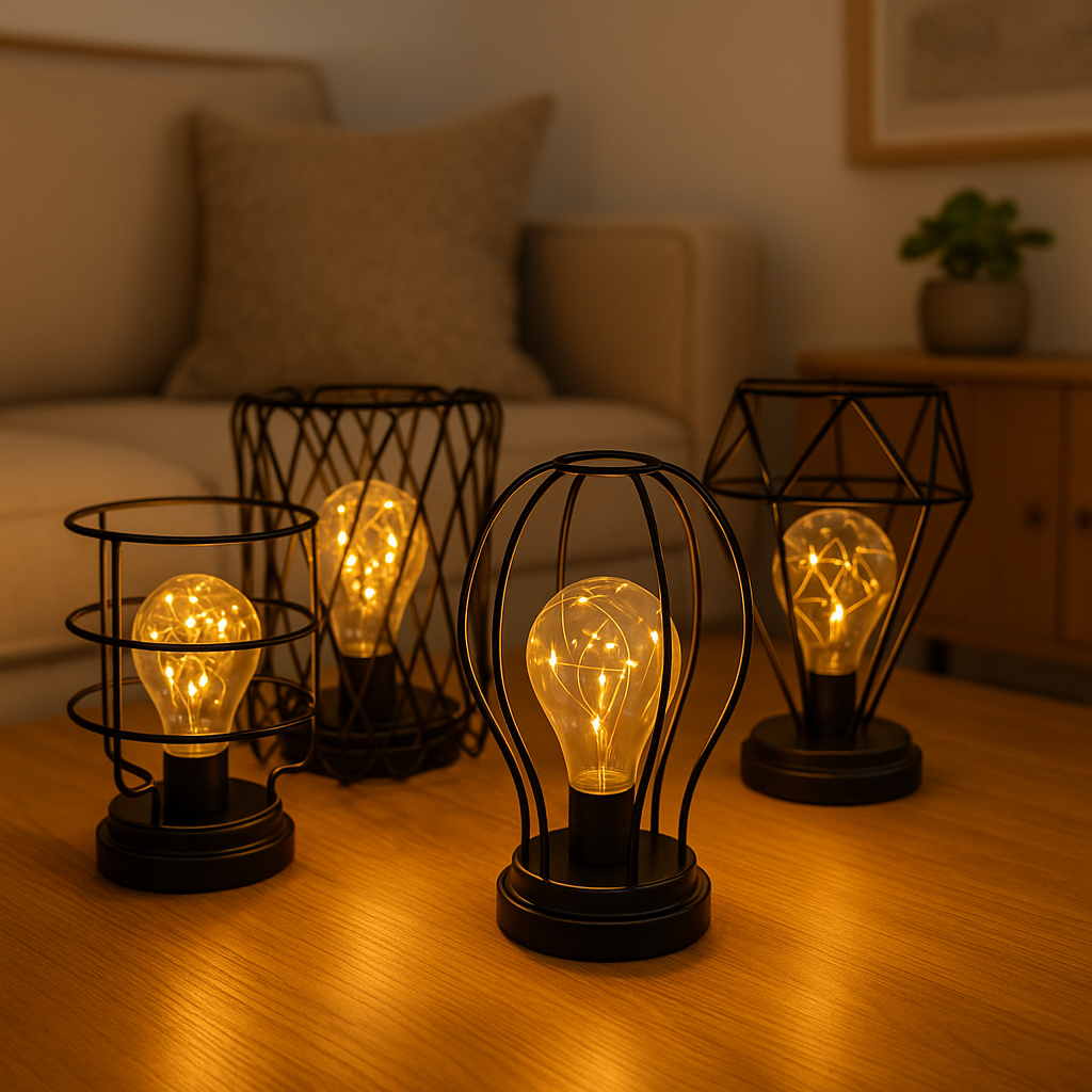 LED Dekorasjonslampe i Industrial Style