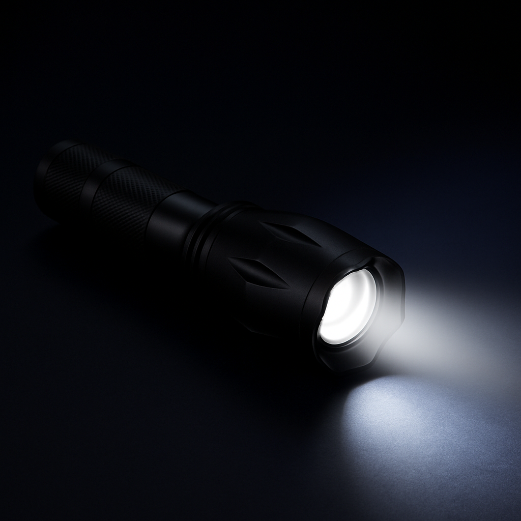 LED Bundle: kraftig hodelykt & vanntett taclight lommelykt