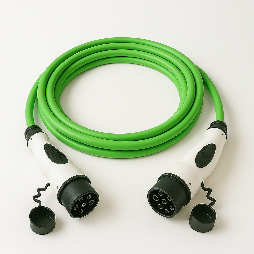 Ladekabel 5 meter Type 2 – Type 2 16A/32A - 1 Fase